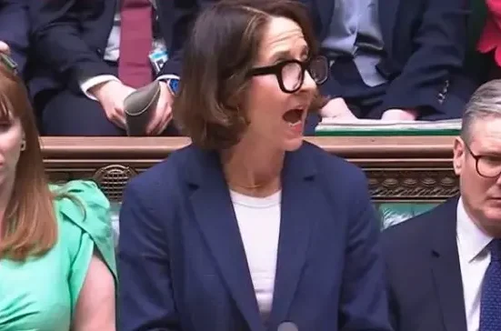 Work and Pensions Secretary Liz Kendall in the House of Commons