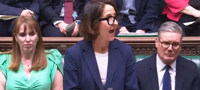 Work and Pensions Secretary Liz Kendall in the House of Commons
