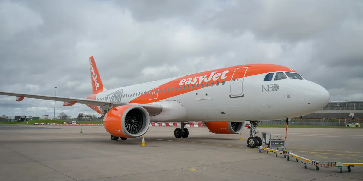 easyJet aircraft at Birmingham Airport