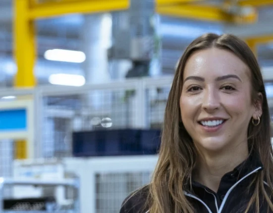 JLR image of a female employee at one of its manufacturing plants