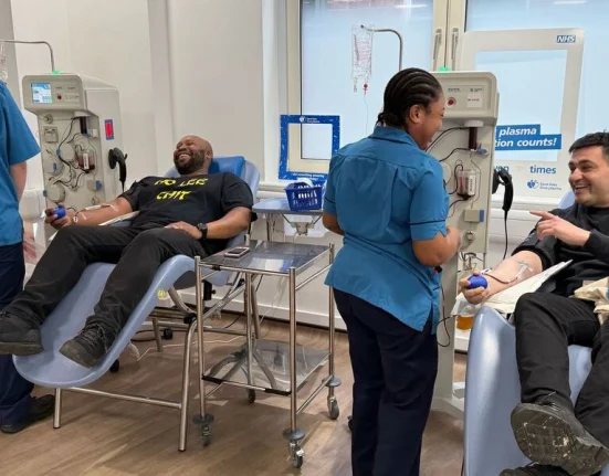 NHS plasma donor centre in Birmingham