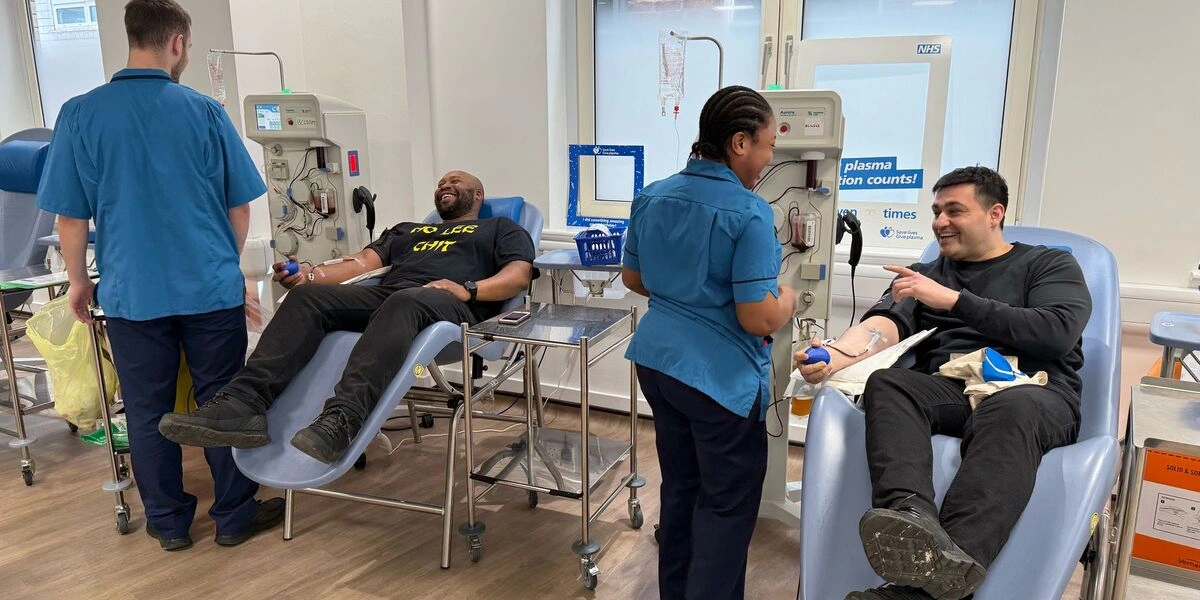 NHS plasma donor centre in Birmingham