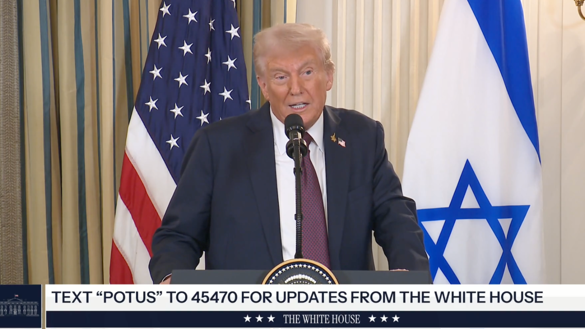 President Trump Participates in a Press Conference with the Prime Minister of the State of Israel | White House X Feed